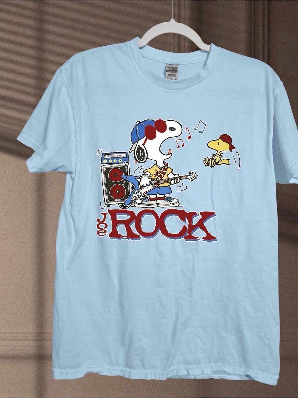 Gildan Light Blue Peanuts 'We Rock' Graphic Tee